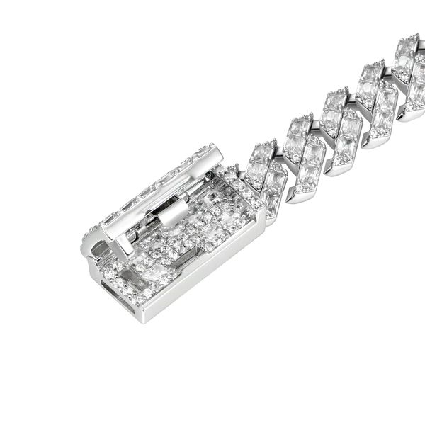 10mm Emerald Cut Prong Bracelet - Jeupeter