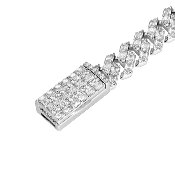 10mm Emerald Cut Prong Bracelet - Jeupeter