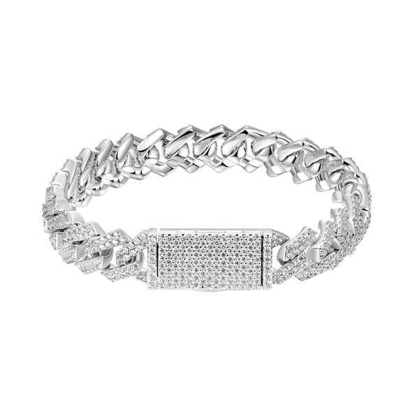 10mm Round Cut Prong Bracelet - Jeupeter